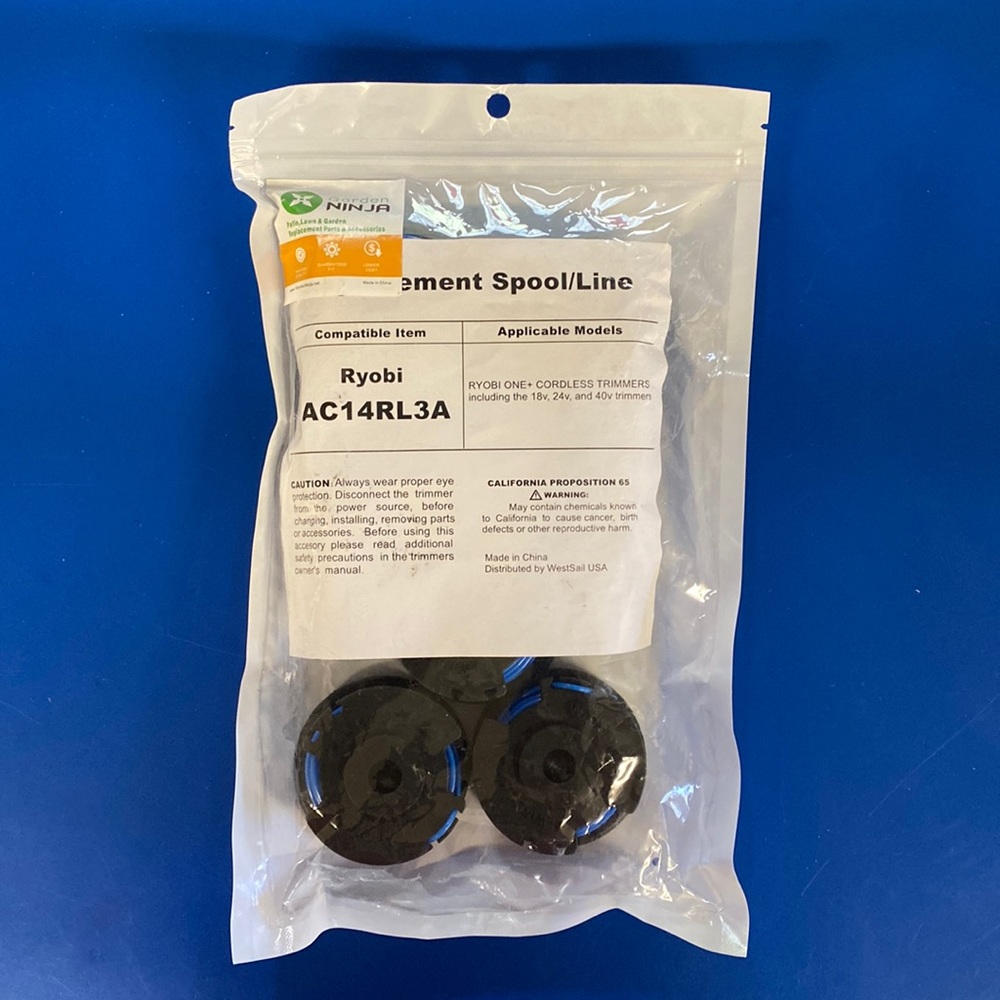 Replacement Spool/Line (6-Pack) 0.065 Compatible Item Ryobi AC 14RL3A